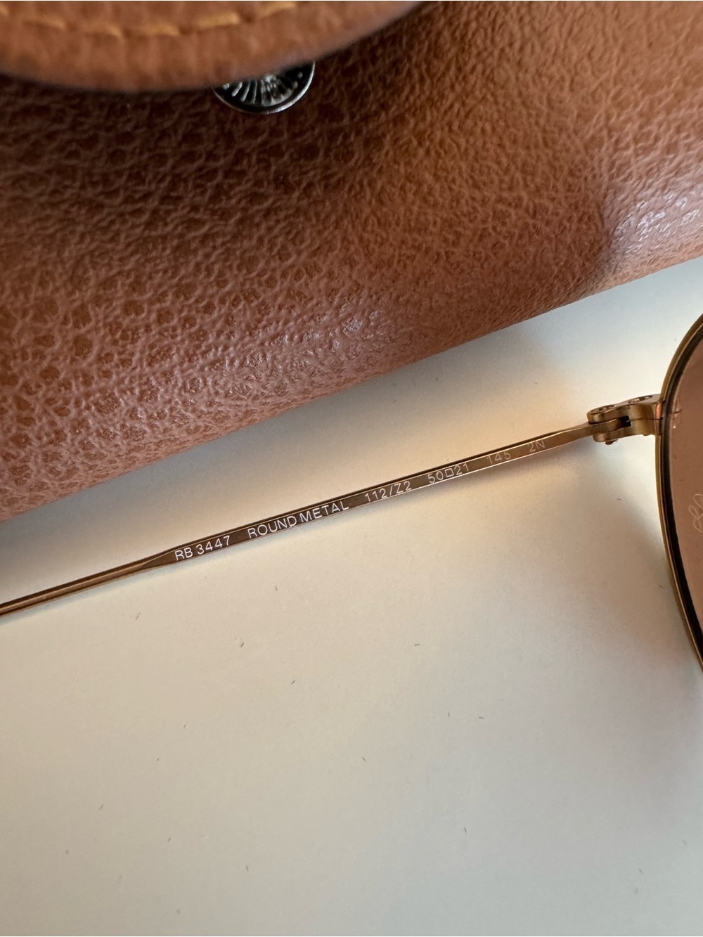 Ray-Ban Round Metal Sunglasses in Pink / Gold - Picture 5 of 5